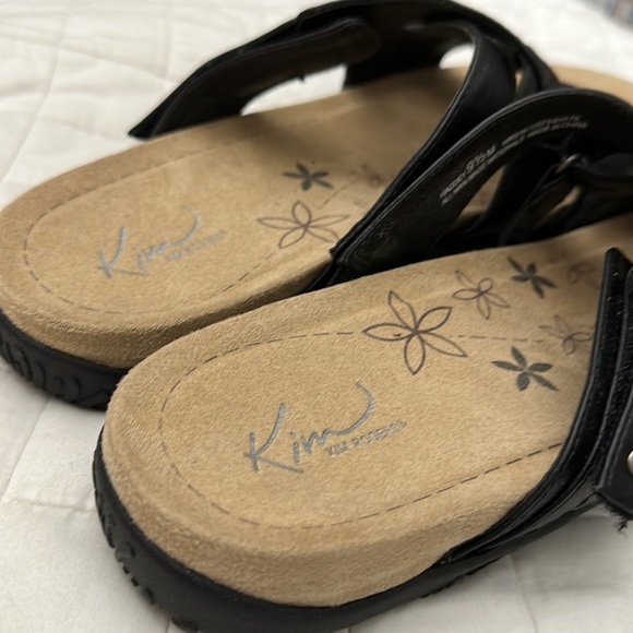 Kim Rodgers Woman Haddey Black Sandals Memory Foam Slip On Size 9.5 M SEE PICS - Picture 3 of 4